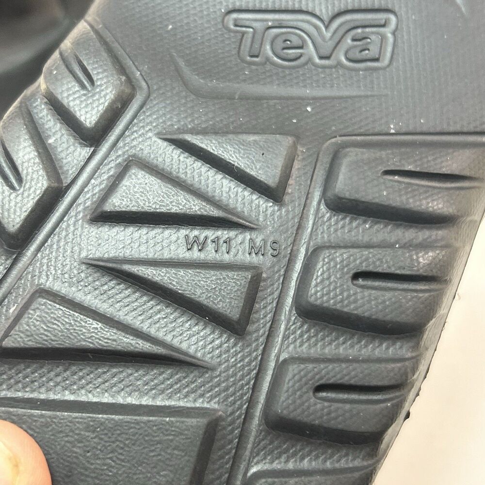 Teva Black Hurricane Drift Light Rubber Sandal Sizes Men 9 Women 11 - Picture 6 of 7